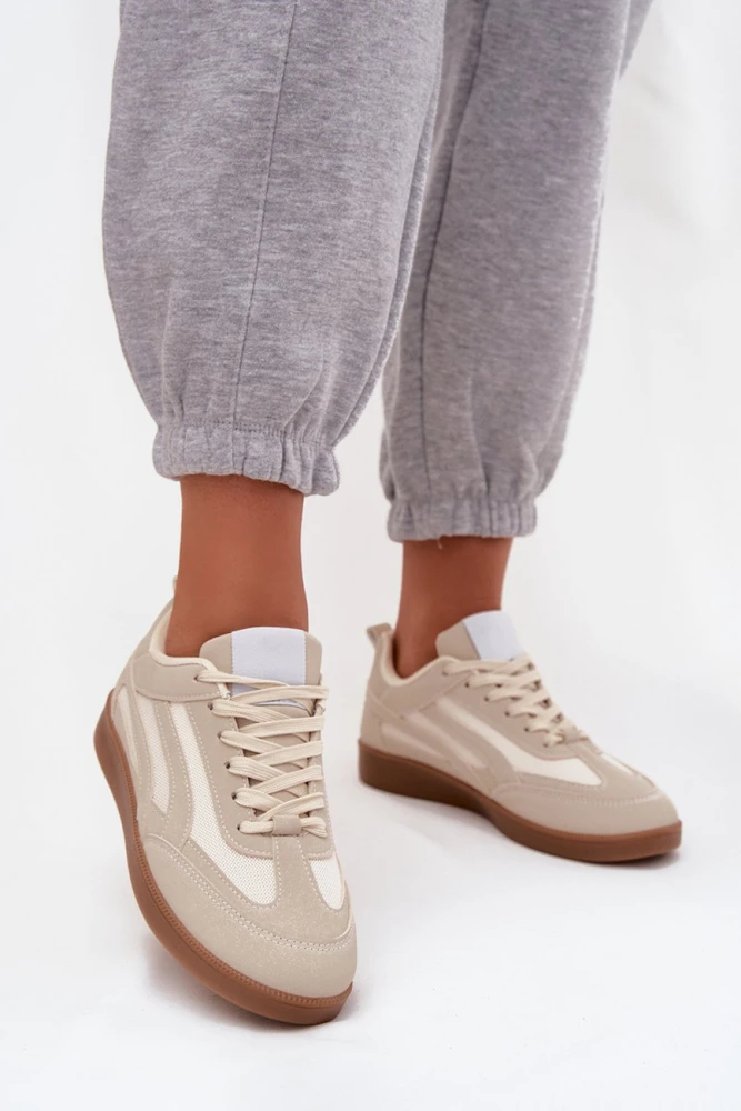 Smėlio spalvos sportiniai bateliai Step in style