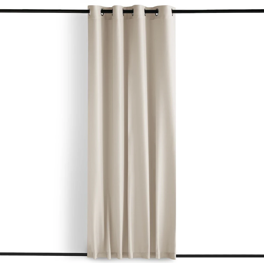 Smėlio spalvos užuolaida su kilpomis AmeliaHome 155 × 200 cm