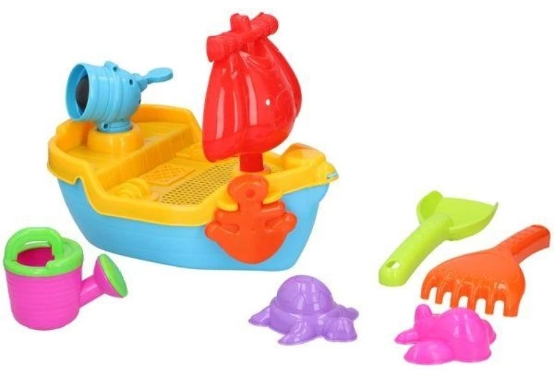 Eddy Toys Eddy žaislai - Rinkinys smėlio dėžės žaislai 10 dalių Laivas