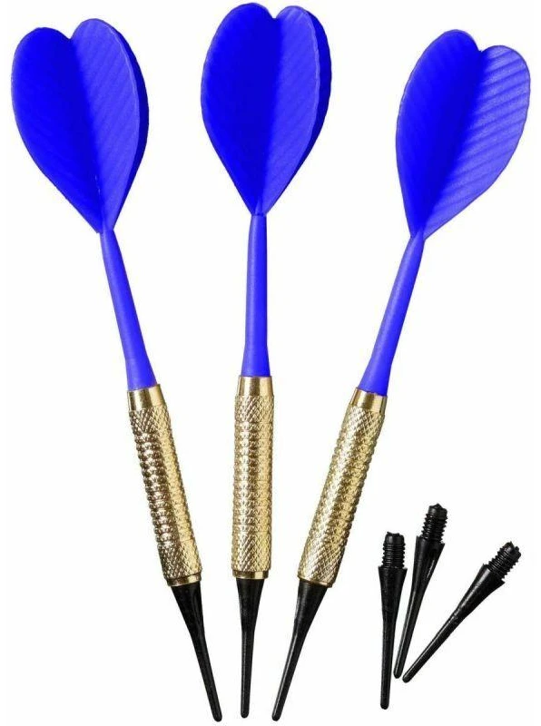 PLASTIKINĖS SMIGINIO STRĖLYTĖS DART 3VNT SAUGIOS GELTONOS BEST SPORTING 621186
