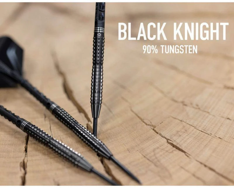 Smiginis Harrows Juodas Knight 90% su plieniniais antgaliais