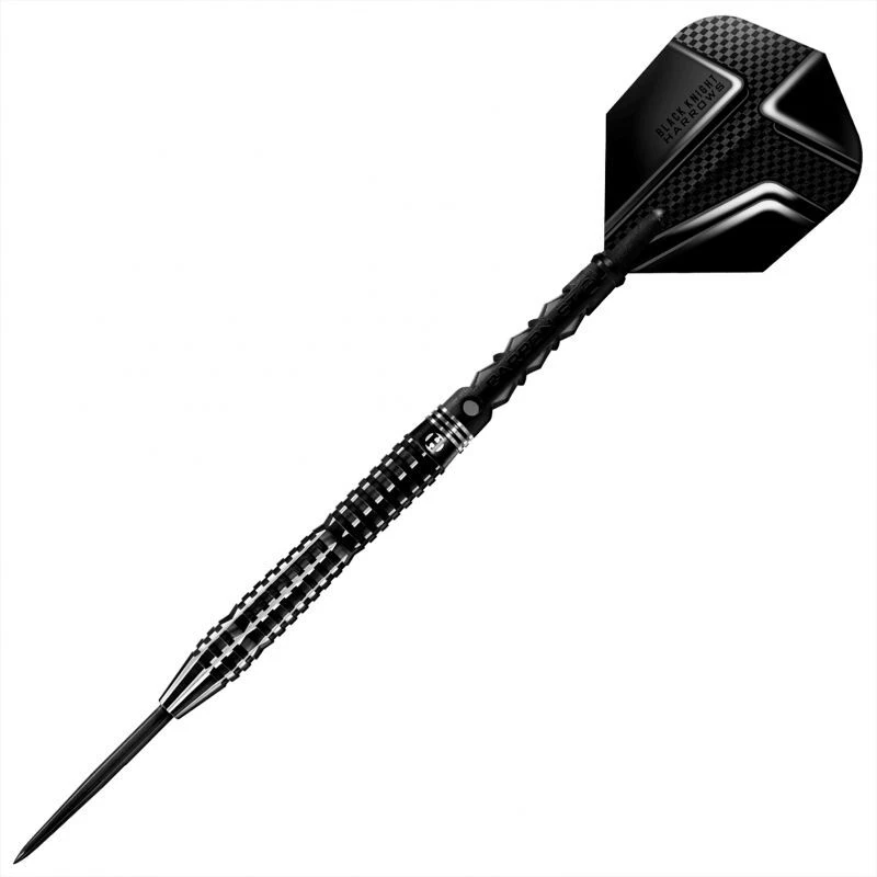 Smiginis Harrows Juodas Knight 90% su plieniniais antgaliais