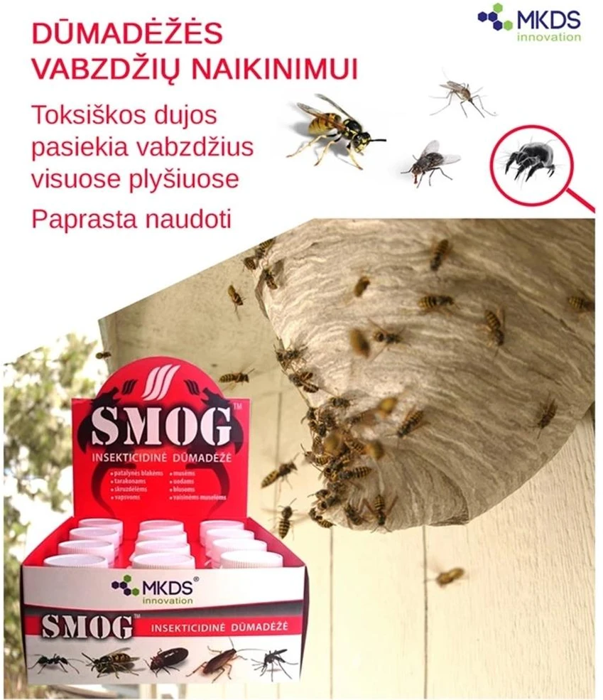 SMOG midi insekticidinė dūmadėžė, 11 g