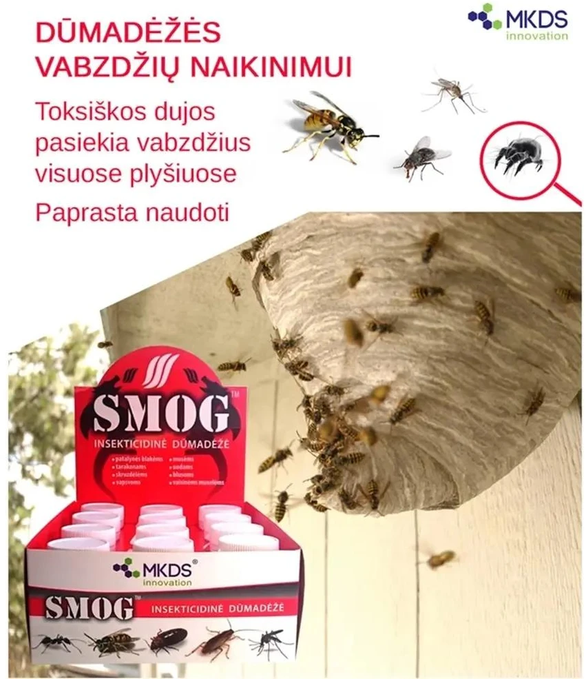 SMOG midi insekticidinė dūmadėžė, 11 g