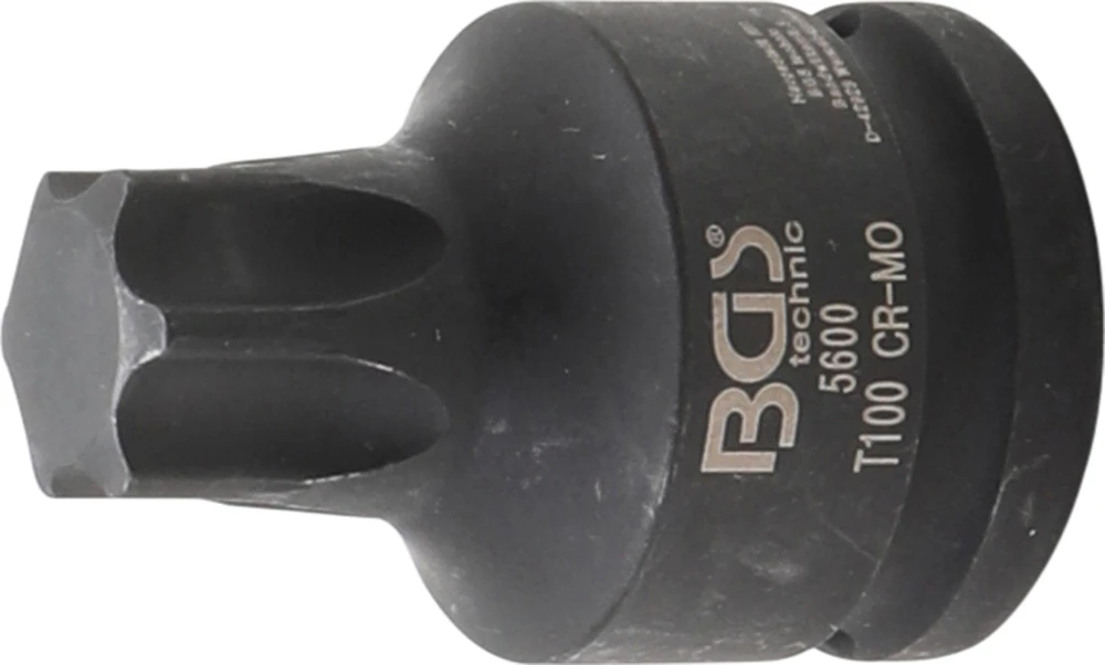 SMŪGINĖ GALVUTĖ | 20 MM (3/4") KVADRATINĖ JUNGTIS | T-STAR (TORX) T100 (5600)