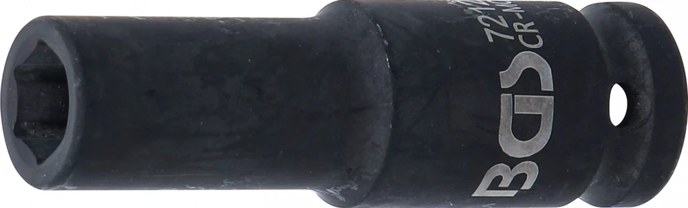 BGS SMŪGINĖ ŠEŠIAKAMPĖ ILGOJI GALVUTĖ | 12,5 MM (1/2") KVADRATINĖ JUNGTIS | 12 MM (7212)