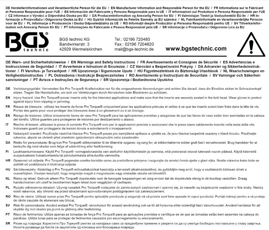 BGS SMŪGINĖ ŠEŠIAKAMPĖ ILGOJI GALVUTĖ | 12,5 MM (1/2") KVADRATINĖ JUNGTIS | 12 MM (7212)