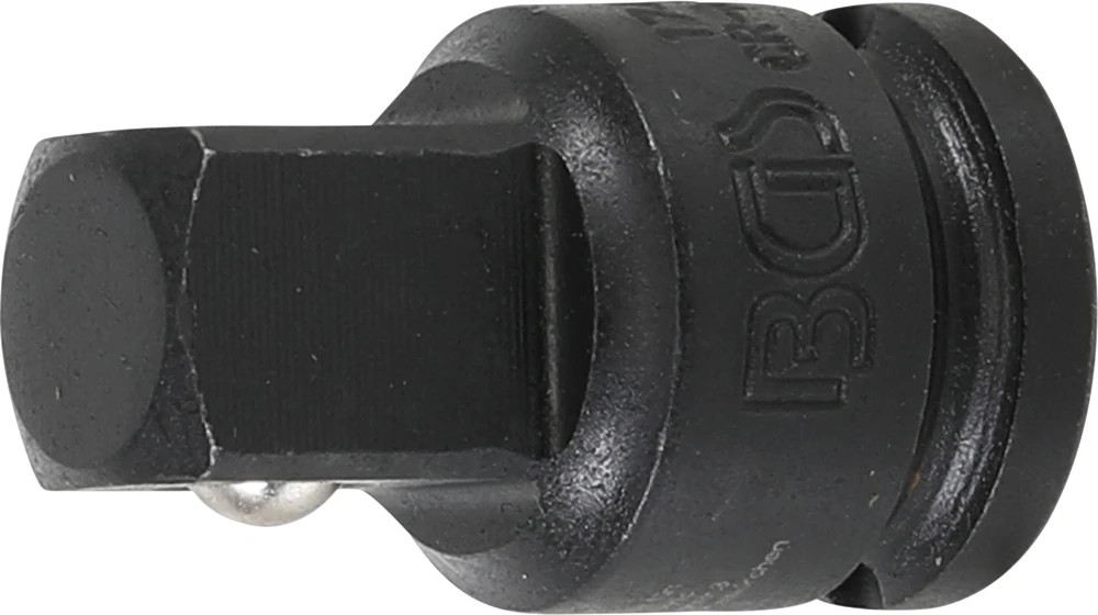 Grąžtas BGS Smūginis galvutės adapteris | vidinis kvadratas 10 mm (3/8") – išorinis kvadratas 12,5 mm (1/2") (174)