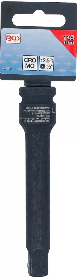 BGS SMŪGINIS ILGINAMASIS ANTGALIS | 12,5 MM (1/2") | 125 MM (193)