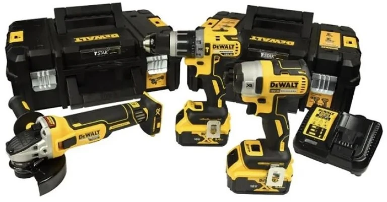 DEWALT DCK384P2T 18 V kombinuotas elektrinių įrankių rinkinys