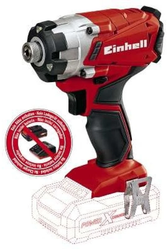 Smūginis suktuvas Einhell TE-CI 18/1 Li-Solo, juodas ir raudonas