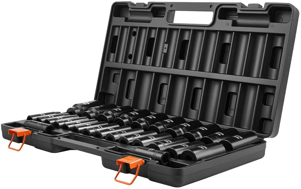 Smūginių galvučių rinkinys VEVOR 1/2"-26PC/DEEP LH-2126D, 26 dalių