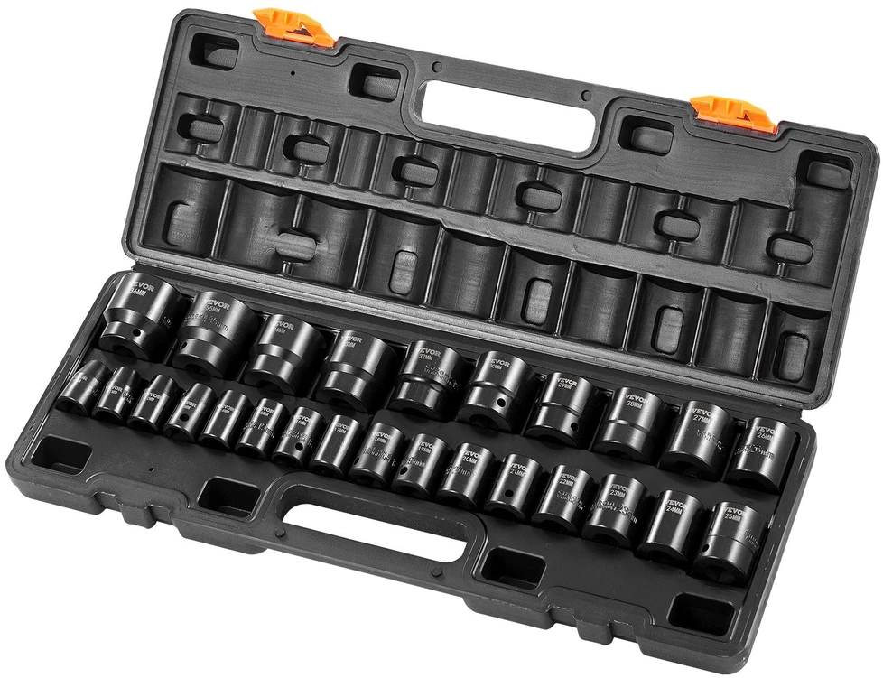 VEVOR smūginis galvučių rinkinys, 26 vnt., 10-36 mm