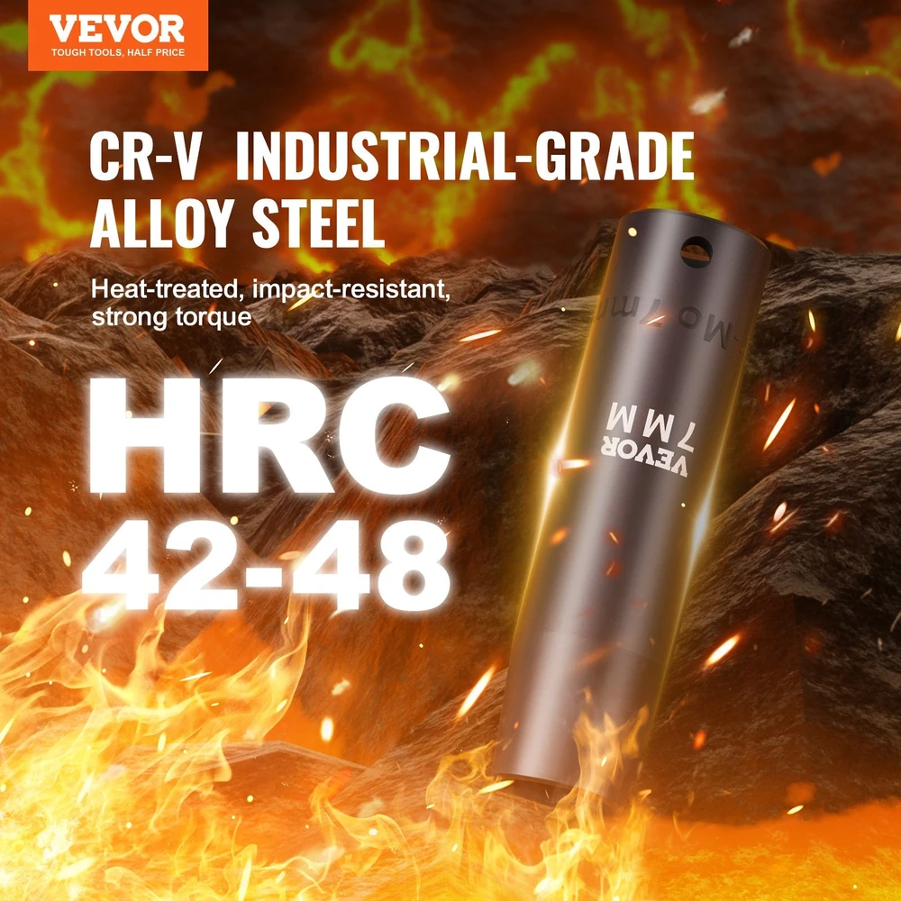 VEVOR gilzių rinkinys 10-24mm su dėklu
