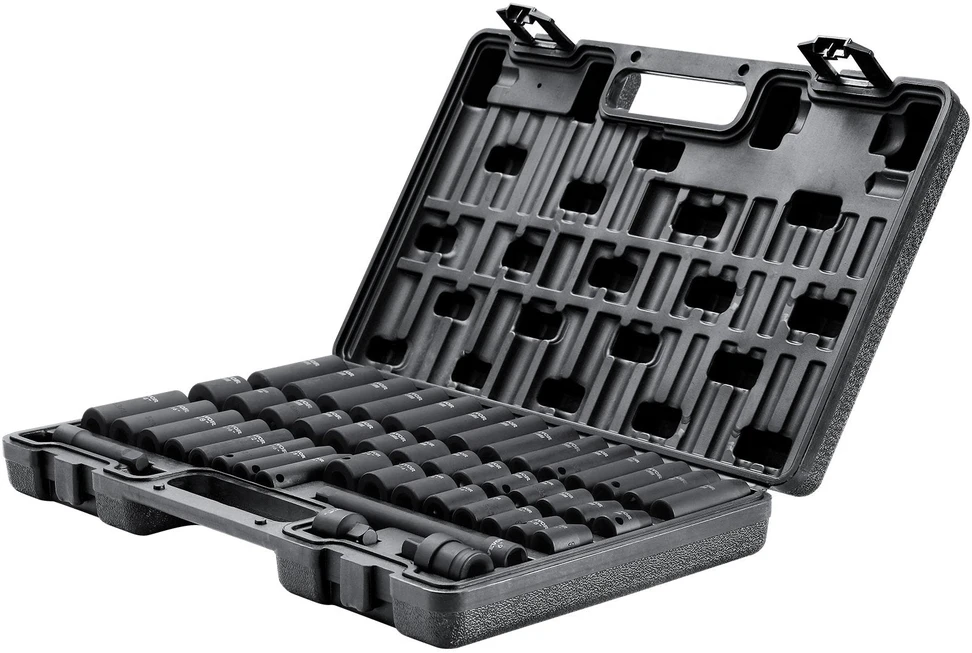 VEVOR 3/8" smūginis galvučių rinkinys, 48 dalys