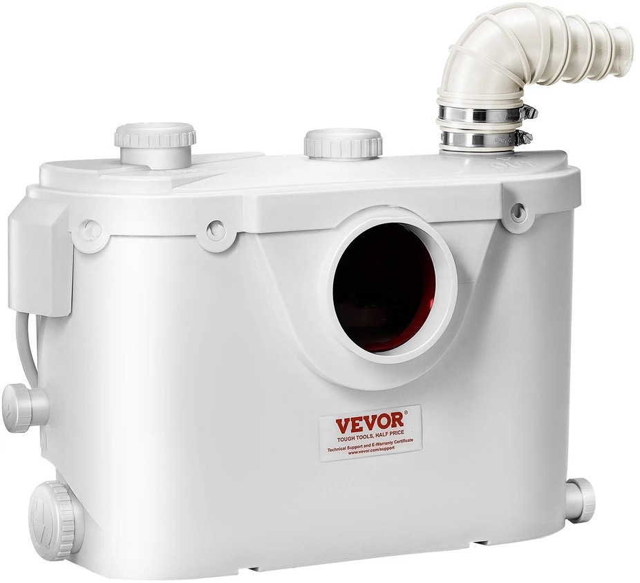 VEVOR Kanalizacijos siurblys 500W tualetui ir kriauklei