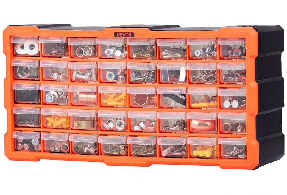 Smulkių detalių organaizeris VEVOR MJ1512S, 40 stalčių