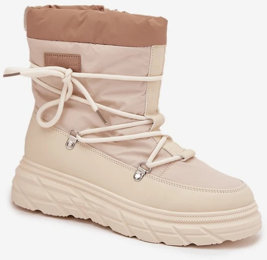 Sniego aulinukai smėlio spalvos su užtrauktuku Lee Cooper
