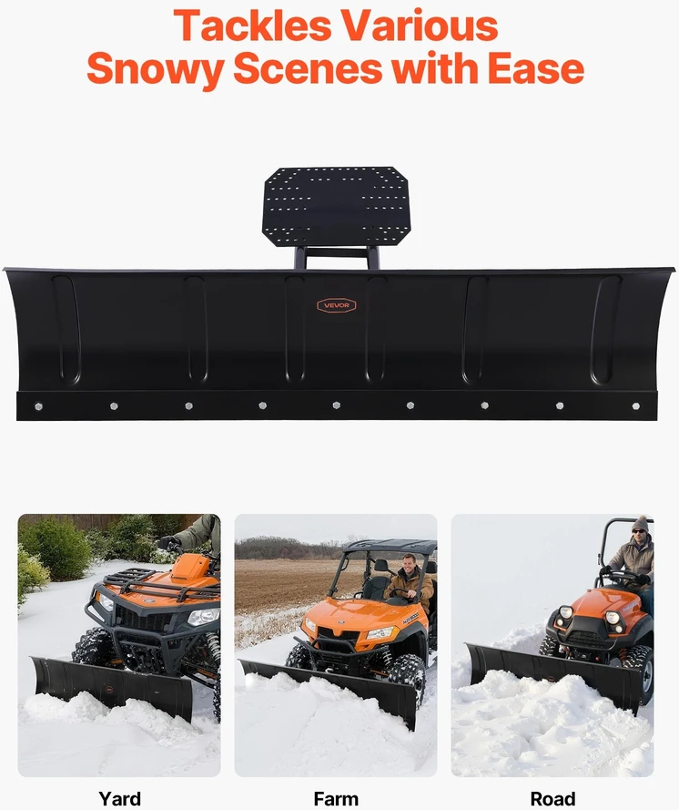 VEVOR 1524 mm universalus sniego valymo priedas ATV