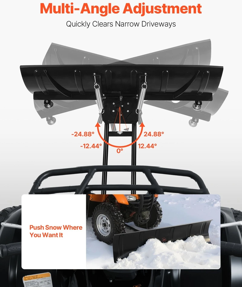 VEVOR 1524 mm universalus sniego valymo priedas ATV
