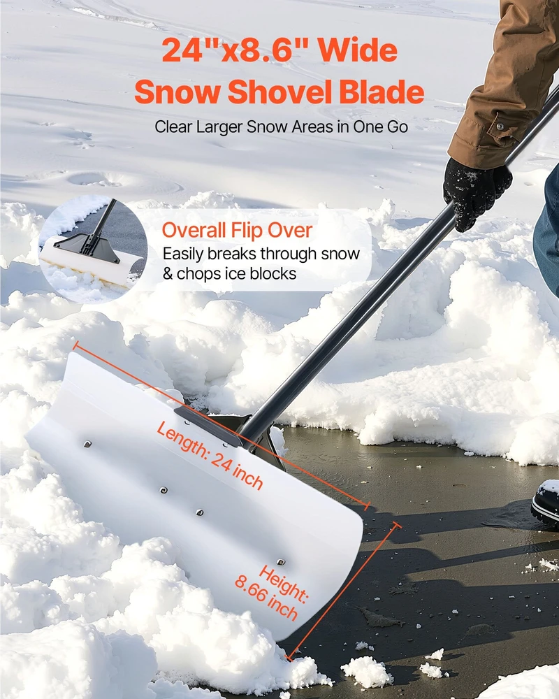 VEVOR Plastikinis sniego stumdymo kastuvas 61 cm
