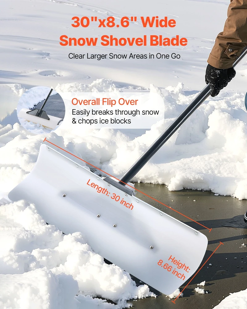Vevor Plastikinė sniego stumdyklė 76 cm važiuojamajai daliai