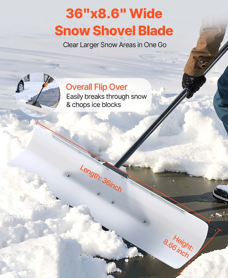 VEVOR Plastikinis sniego stūmiklis 91 cm