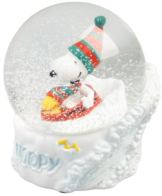 ERIK Snoopy stiklo sniego burbulas dovanų dėžutėje