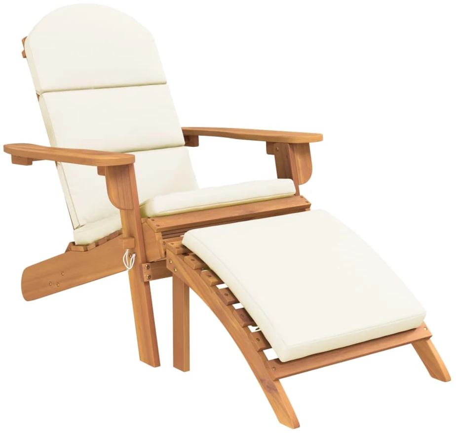 Lauko baldų komplektas Sodo adirondack komplektas, 3 dalių, akacijos medienos masyvas
