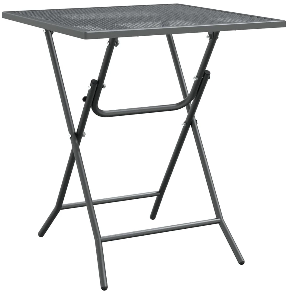Lauko baldų komplektas Sodo baldų komplektas, 5 dalių, antracito, išplėstas metalas