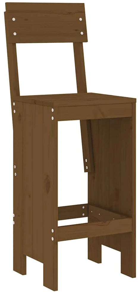 Lauko baldų komplektas Sodo baro baldų komplektas, 5 dalių, medaus rudas, pušis
