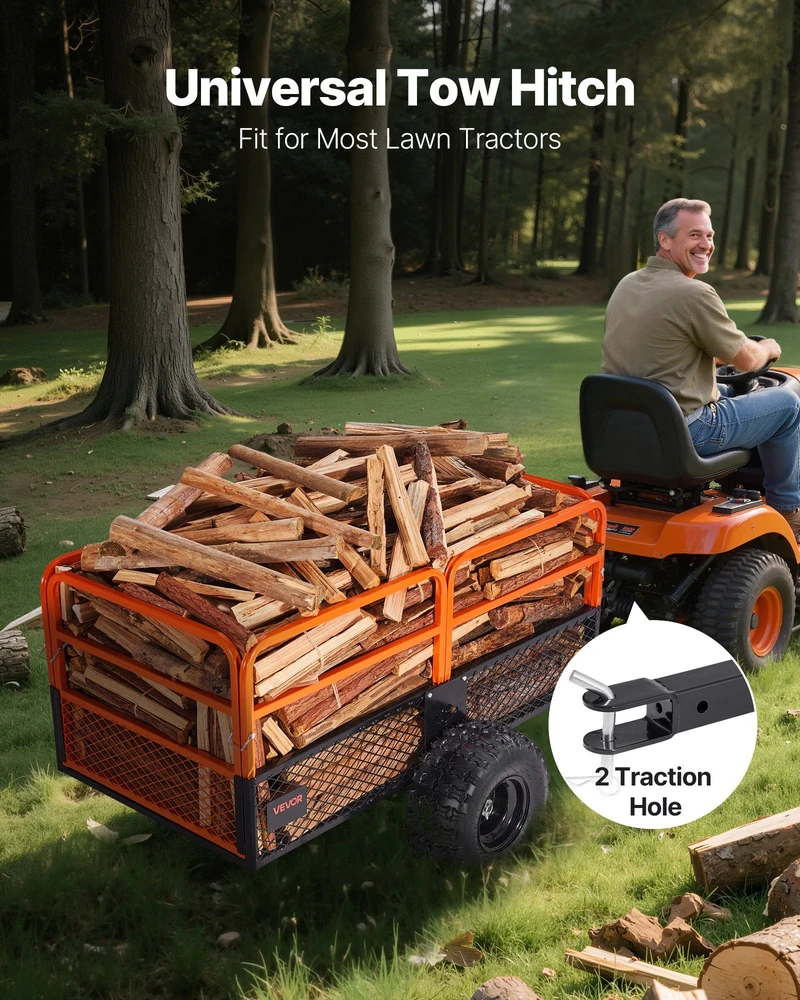 VEVOR Sodo priekaba 800 kg talpos