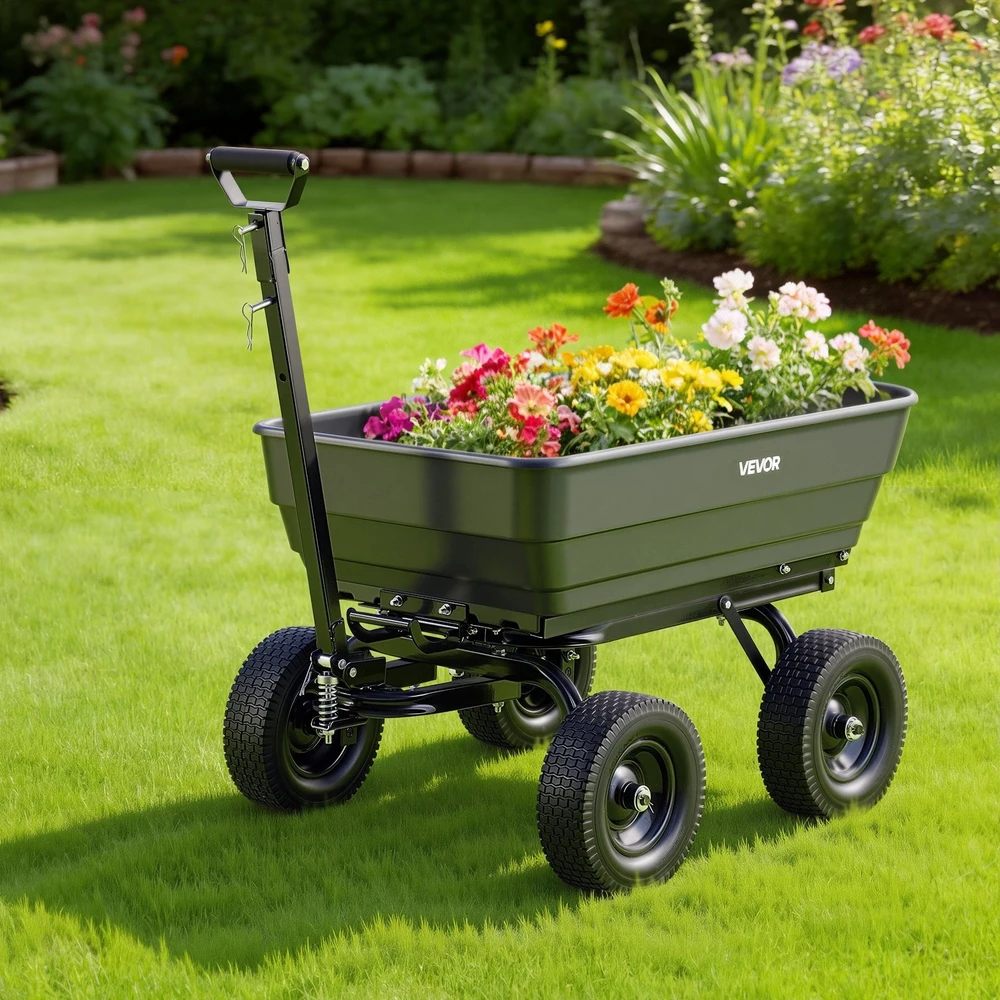 Sodo savivartis vežimėlis VEVOR GC-018D, 544 kg