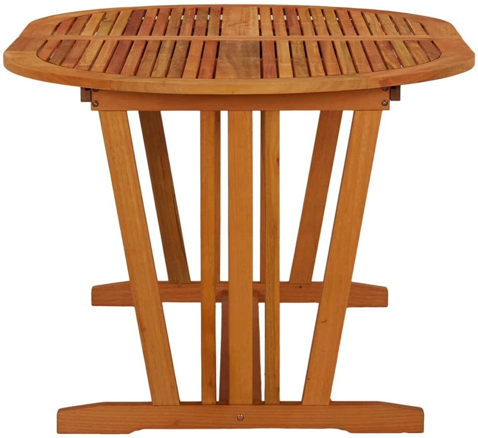 Sodo stalas, 200x100x75cm, eukalipto medienos masyvas