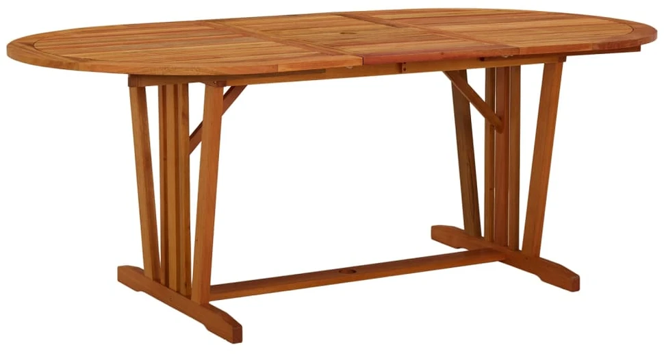 Sodo stalas, 200x100x75cm, eukalipto medienos masyvas