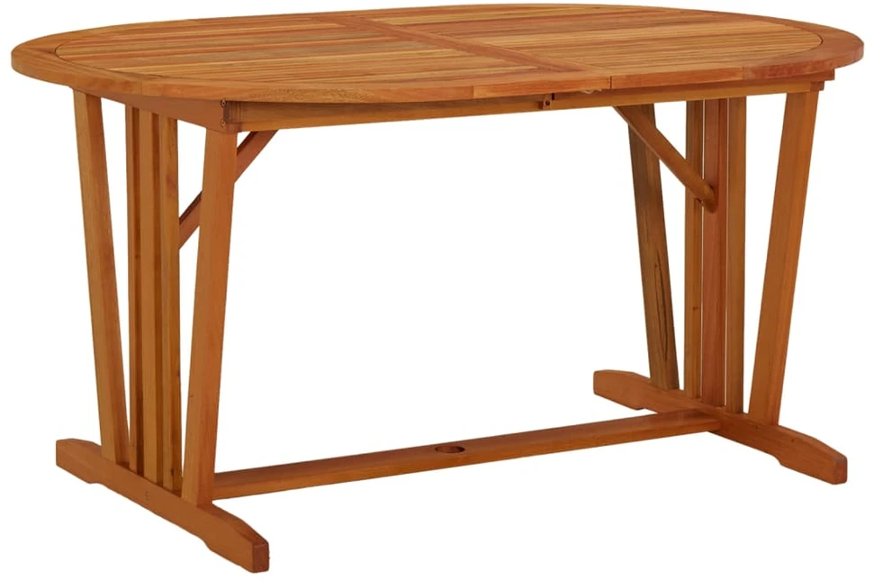Sodo stalas, 200x100x75cm, eukalipto medienos masyvas