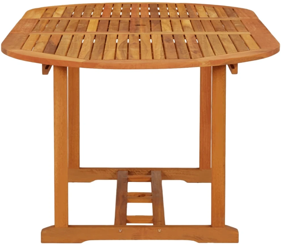 Sodo stalas, 200x100x75cm, eukalipto medienos masyvas