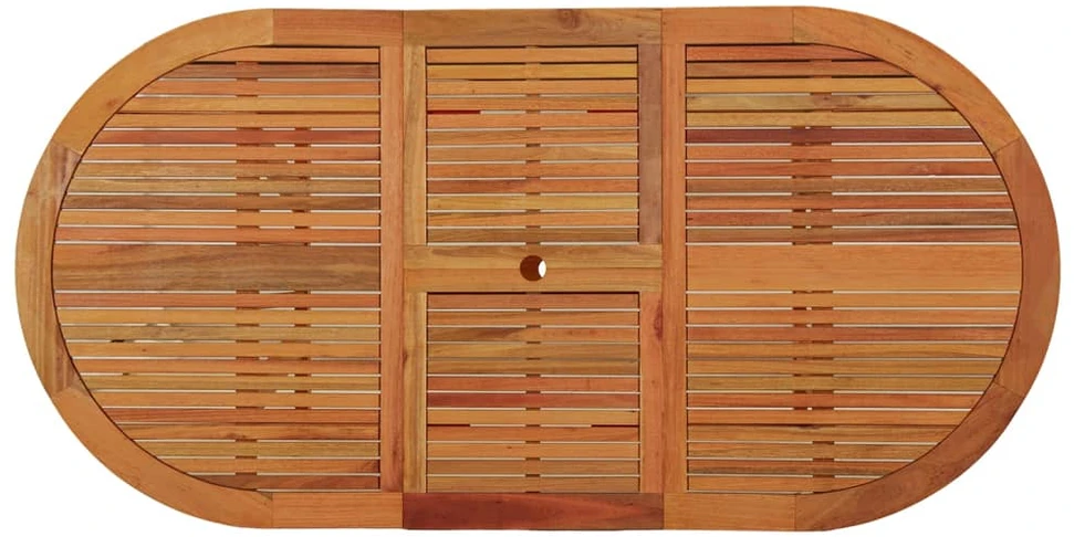 Sodo stalas, 200x100x75cm, eukalipto medienos masyvas