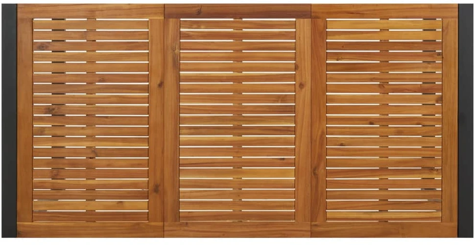 Sodo stalas su U formos kojomis, 180x90x75cm, akacijos masyvas