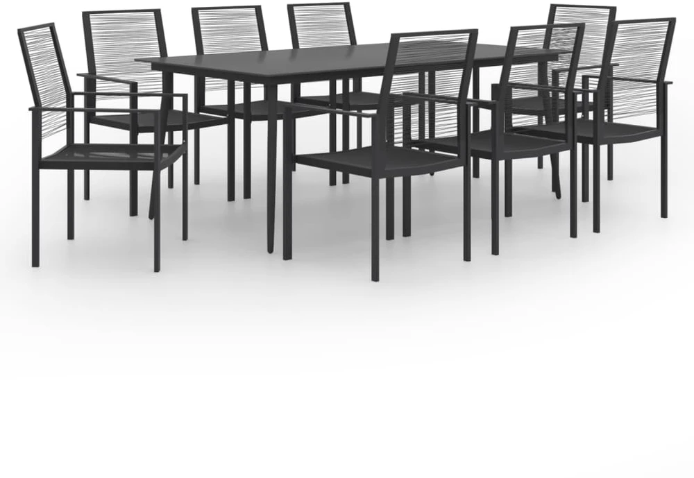 Lauko baldų komplektas Sodo valgomojo komplektas, 9 dalių (2x312172+312159)