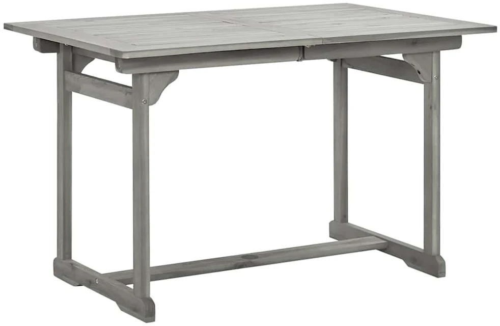 Sodo valgomojo stalas, (120–170)x80x75cm, akacijos masyvas