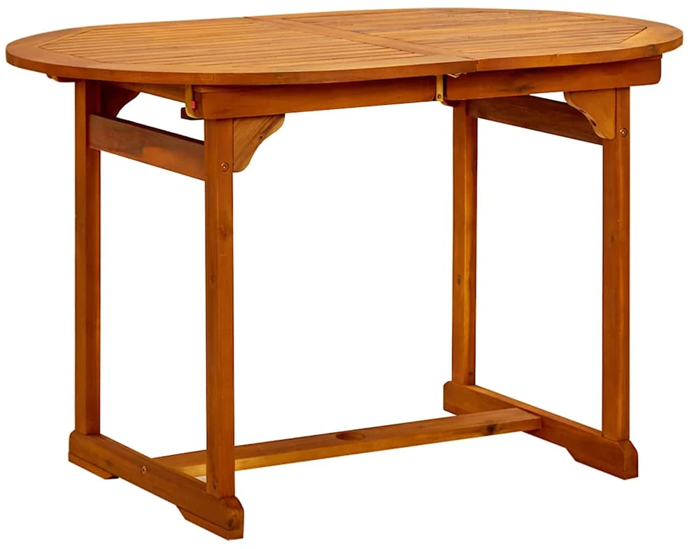 Sodo valgomojo stalas, (120–170)x80x75cm, akacijos masyvas