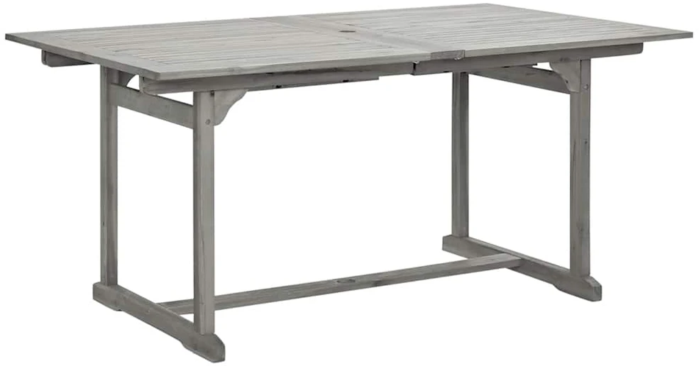 Sodo valgomojo stalas, (160–240)x100x75cm, akacijos masyvas