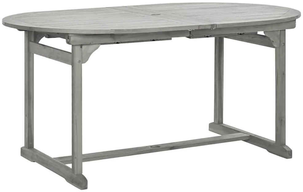 Sodo valgomojo stalas, (160–240)x100x75cm, akacijos masyvas