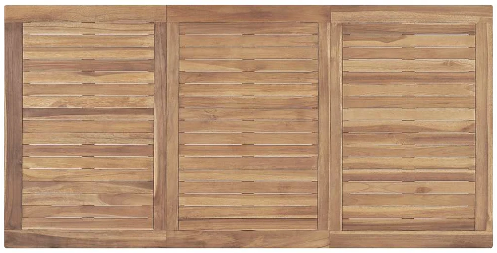 Sodo valgomojo stalas, 160x80x77cm, tikmedžio medienos masyvas