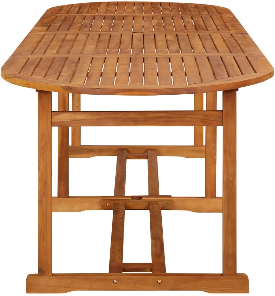 Sodo valgomojo stalas, 280x90x75 cm, akacijos medienos masyvas