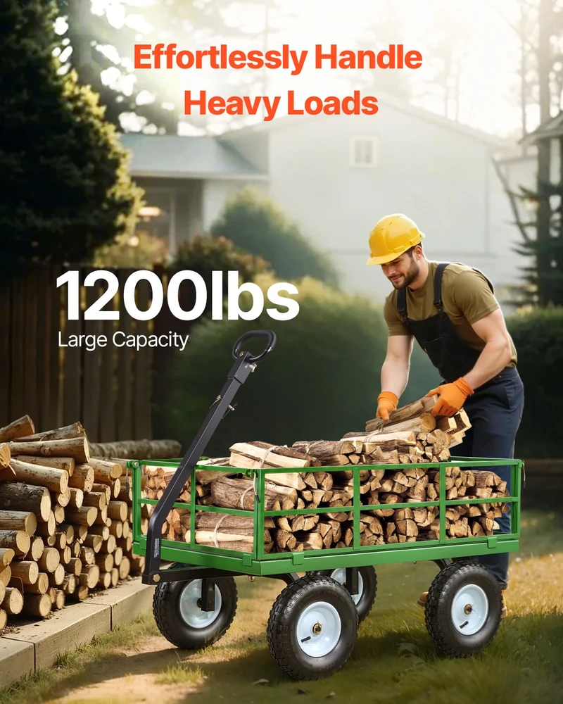 Sodo vežimėlis VEVOR V1200G, 544 kg keliamoji galia