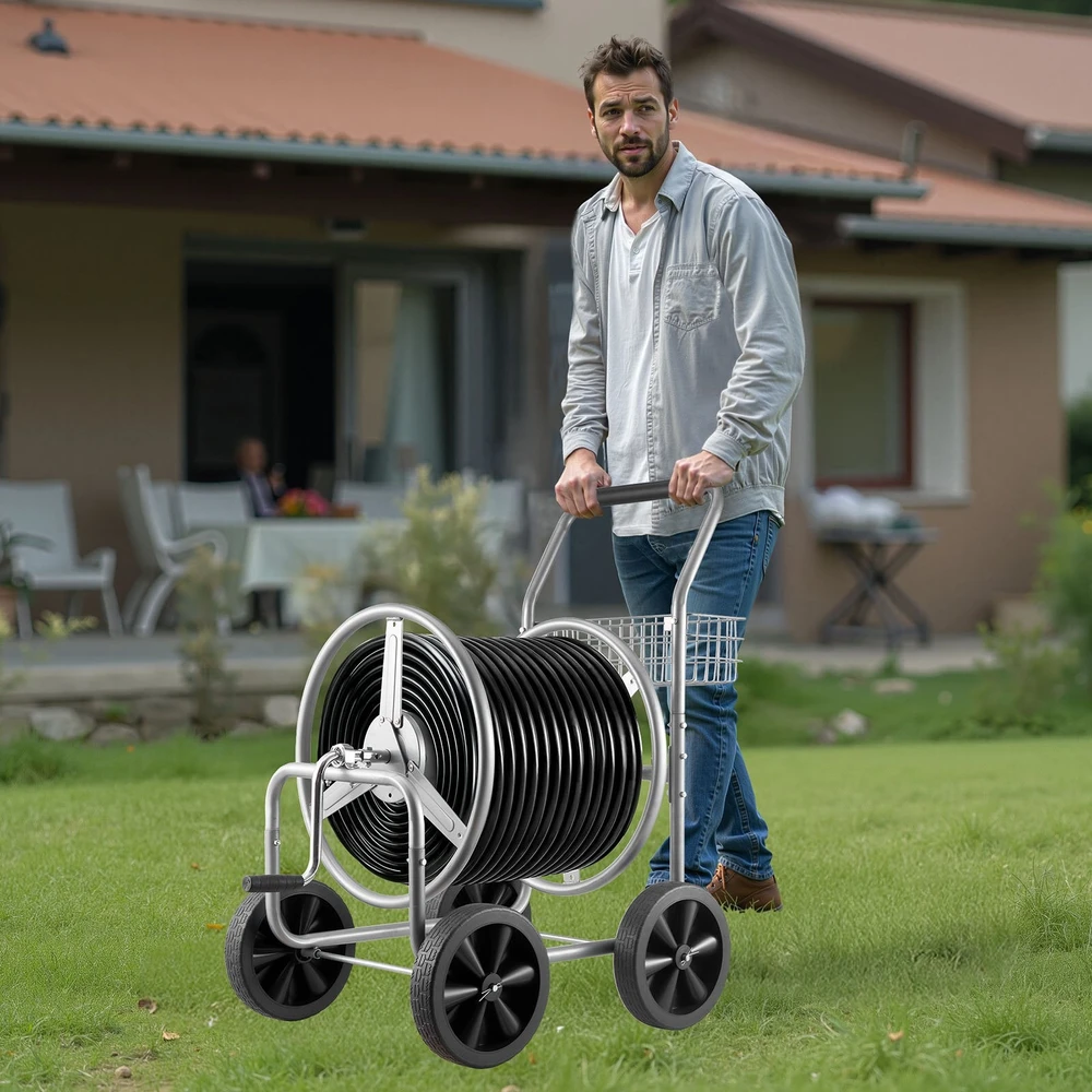 VEVOR Sodo žarna vėžimėlis su 4 ratais