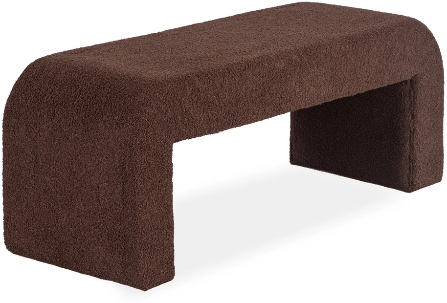 Sofa DELINO RUDAS BUKLĖ MINKŠTAS PUFAS