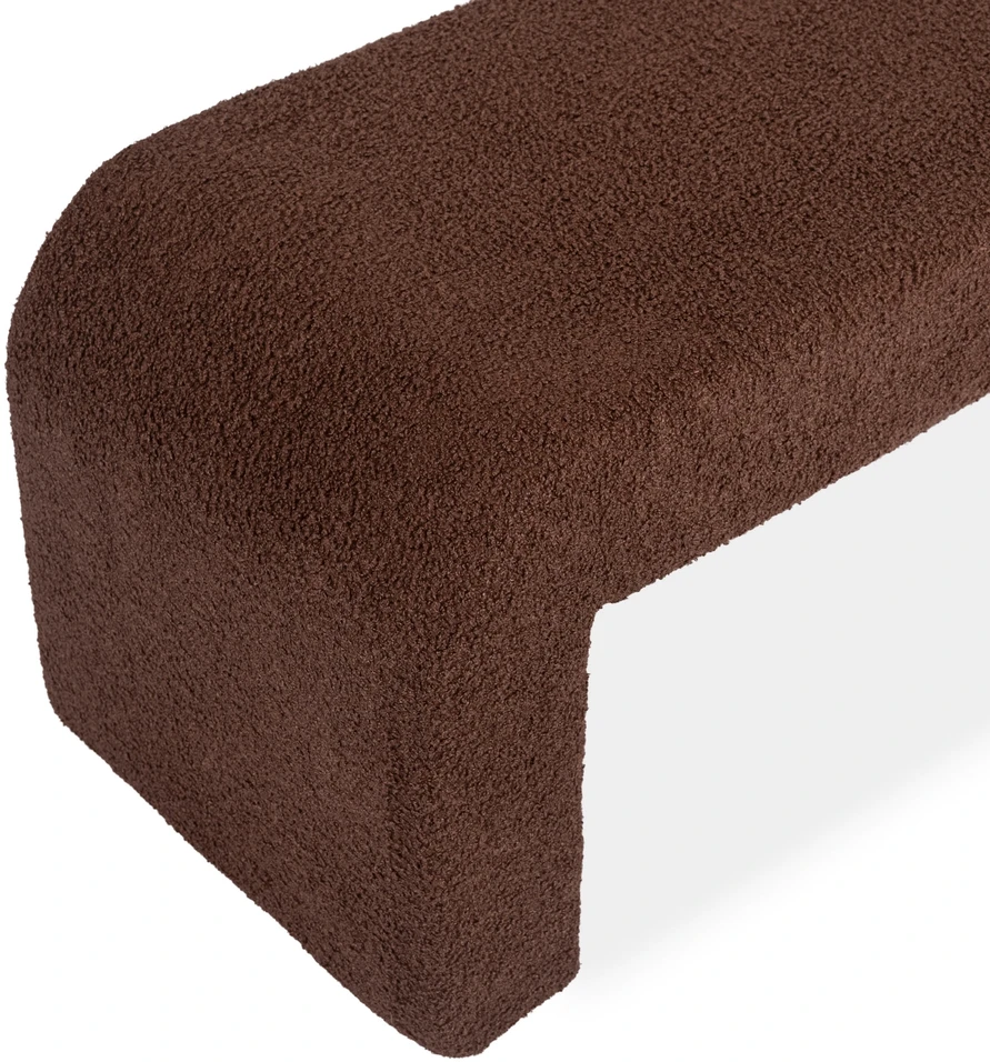 Sofa DELINO RUDAS BUKLĖ MINKŠTAS PUFAS